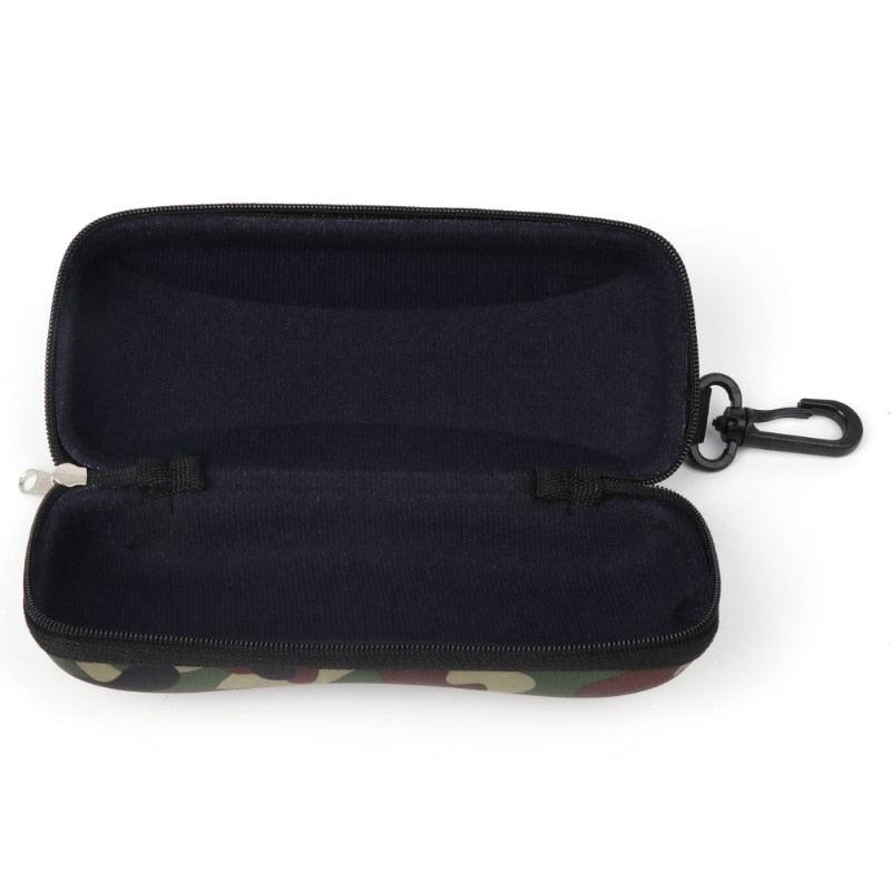 Camouflage Men Sunglasses Case Storage Protector Zipper Unisex Portable Travel Zipper Soft Sunglasses And Eyeglasses Pouch Case Safety Pouch Classic Sunglasses Case Box Bags