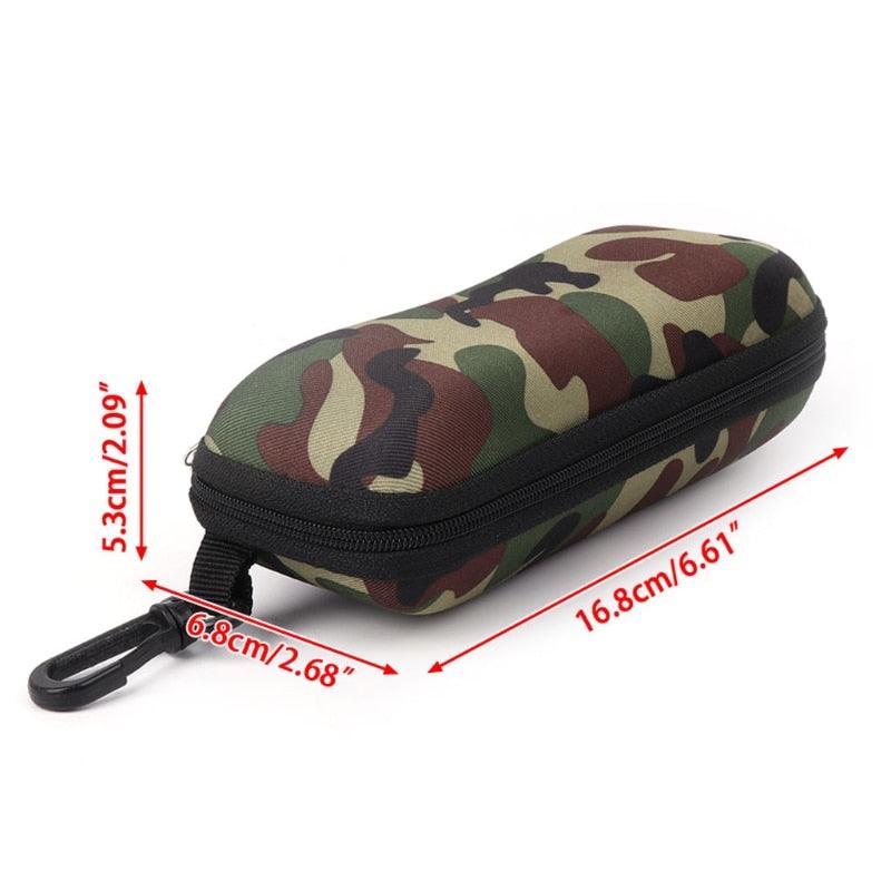 Camouflage Men Sunglasses Case Storage Protector Zipper Unisex Portable Travel Zipper Soft Sunglasses And Eyeglasses Pouch Case Safety Pouch Classic Sunglasses Case Box Bags