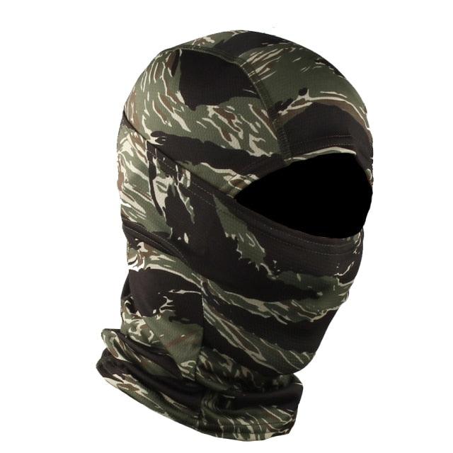 Camouflage Tiger Digital Balaclava Tactical Airsoft  Full Face Wargame Cycling Hunting Army Bike Military Mask Face Mask Fleece Bandana Sports Skiing Scarf Warmer Neck Gaiter Cover Bike Hiking Cycling Hunting Snowboard Summer Men Women