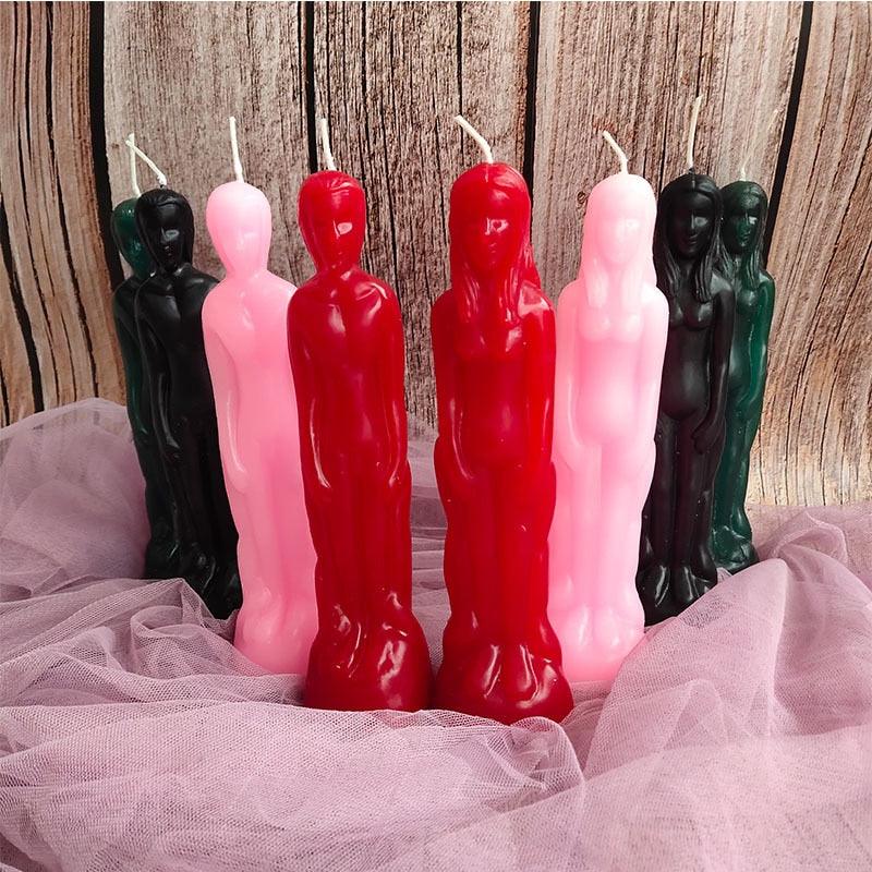 Candles Human Shape Men And Women Couple Candles Magic Ceremony Candles Lovers Couple Candle Love Ritual Good Luck Candle Decoration Candles