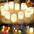 Candles Light Lamp LED Tea light Romantic Battery Operated Flameless Candles with Remote Candle with Timer LED Tealights Flickering Candles Unscented LED Realistic Tea light Creative Flameless Battery Colorful Electronic Best Gift Home