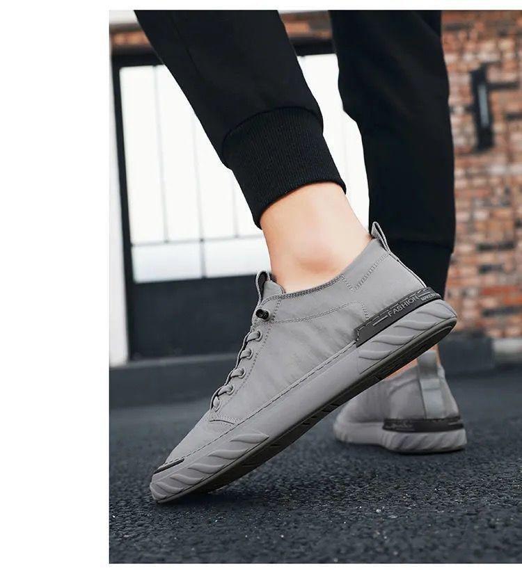 Canvas Men's Comfortable All-match Sneakers Breathable Cloth Casual Sports Flats Men Lightweight Outdoor Walking Sneakers Modern Design - STEVVEX Shoes - 105, Air Mesh Sneakers, Athletic Sneakers, Canvas Flat Sneakers, Canvas Shoes, Classic Mens Sneakers, Elegant Mens Sneakers, Fashion Mens Sneakers, Men Sneakers, Men's Casual Sneakers, Men's Strong Sneakers, Mens Gym Sneakers, Mens Sport Sneakers, Modern Men Sneakers, Shoes, Sneakers, Sport Mens Sneakers, Sport Sneakers, Strong Mens Sneakers - Stevvex.com