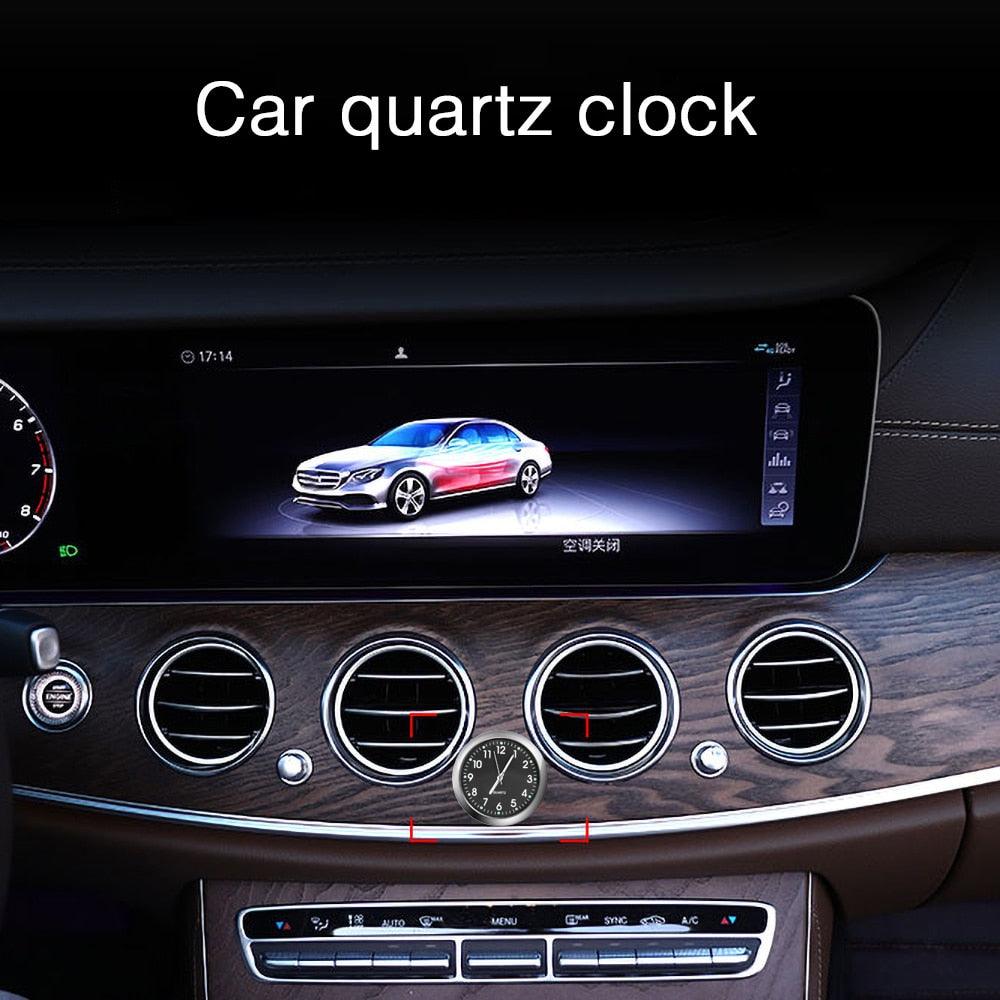 Car Clock Luminous Mini Automobiles Internal Stick-On Digital Watch  Stick on Dashboard Car Clock Mini Tiny Small Luminous Car Vent Clocks Watch for Dashboard Boat Bike Home Mechanics Quartz Clocks Auto Ornament Car Accessories Gifts