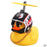 Car Goods Gift Broken Wind Helmet Small Yellow Duck Car Decoration Accessories Wind-breaking Wave-breaking Duck Cycling DecDuck Car Dashboard Decorations Rubber Duck Car Ornaments Cool Duck with Propeller Helmet Sunglasses Gold Chain or