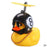 Car Goods Gift Broken Wind Helmet Small Yellow Duck Car Decoration Accessories Wind-breaking Wave-breaking Duck Cycling DecDuck Car Dashboard Decorations Rubber Duck Car Ornaments Cool Duck with Propeller Helmet Sunglasses Gold Chain or