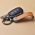 Car Keychain Universal Household Leather High-End Key Hanging Accessories Ring Key Chain Genuine Leather Car Keychain Universal Key Fob Keychain Leather Key Chain Holder for Men 360 Degree Rotatable With Anti-Lost D Suitable For Household Keys Car Keys