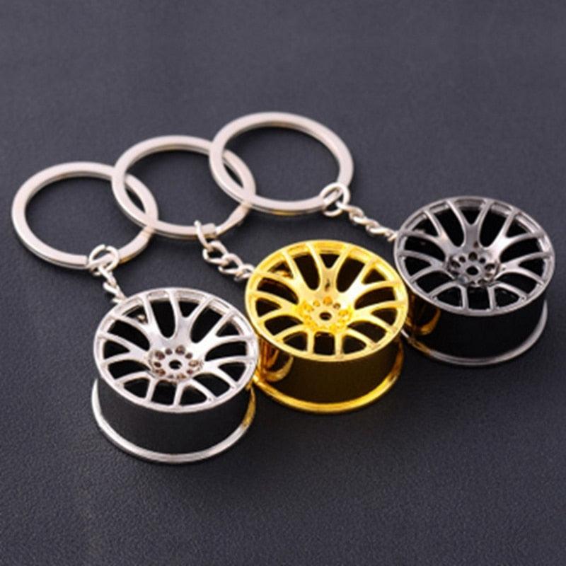 Car Keychain Wheel Tire Styling Creative Car Key Ring Auto Car Wheel Keychain Automotive Part Car Gift Key Chain Ring Car Parts Model Key Chain Keyring Car Parts Model Key Chains