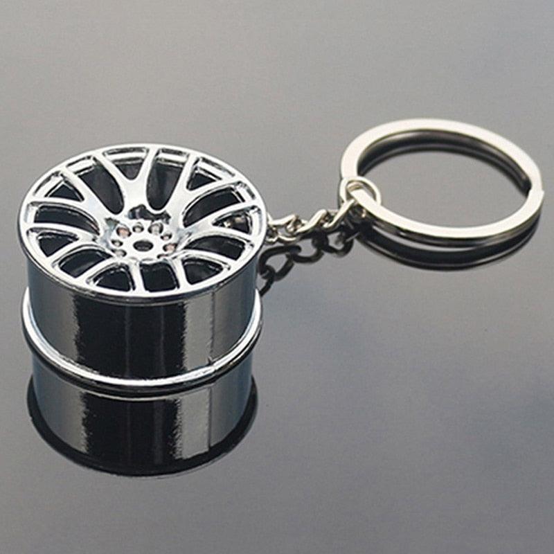 Car Keychain Wheel Tire Styling Creative Car Key Ring Auto Car Wheel Keychain Automotive Part Car Gift Key Chain Ring Car Parts Model Key Chain Keyring Car Parts Model Key Chains