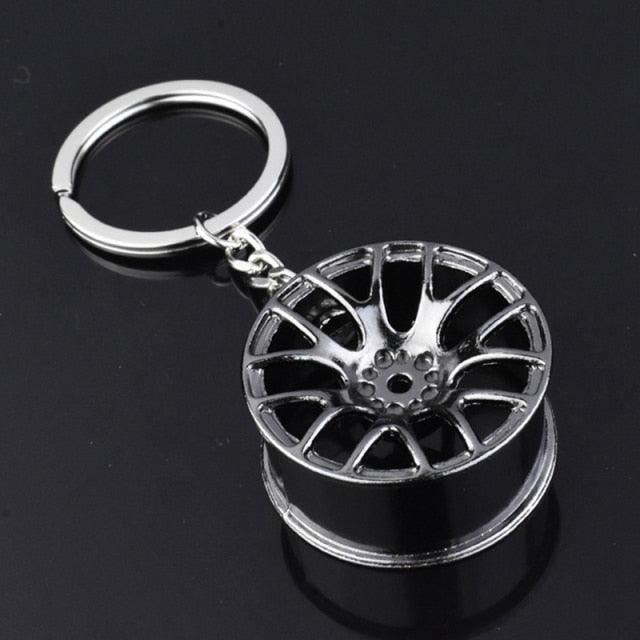 Car Keychain Wheel Tire Styling Creative Car Key Ring Auto Car Wheel Keychain Automotive Part Car Gift Key Chain Ring Car Parts Model Key Chain Keyring Car Parts Model Key Chains