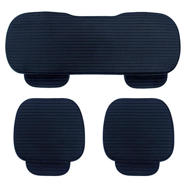 Car Seat Cover Front Rear Flocking Cloth Cushion Non Slide Auto Accessories Universal Seat Protector Mat Pad Keep Warm in Winter Breathable Comfort Car Front Drivers or Passenger Seat Cushion, Universal Auto Interior Seat Bottom Protector Mat