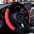 Car Steering Wheel Cover Steering Wheel Cover Cloth Massage Grip Breathable Elastic Car Steering Wheel Cover Ethnic Style Print Anti-slip Car Styling Car Steering-wheel Cover Car Interior Accessories Steering Wheel Covers with Cloth for Women