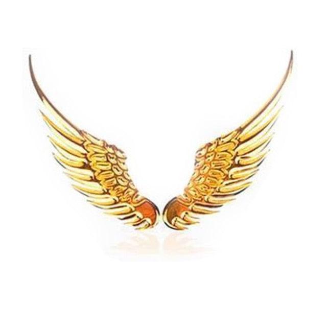 Car Stickers Metal 3D Double-sided Tape Stick 1 Pair Gold Sliver Wing Decals Decorations Emblem Logo Badge Bumper Trunk Tailgate Window Angel Wings Emblem 3D Metal Car Auto Symbol Motorcycle Car Styling Tools Accessories - ALLURELATION - 553, Angel Wings Emblem, car, Car Accessories, Car Gadgets, Decorations Emblem, Double-sided Tape Stick, Logo Badge, Metal Car, Metal Car Auto Symbol, Sliver Wing Decals - Stevvex.com