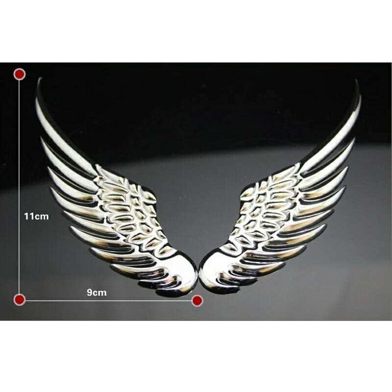 Car Stickers Metal 3D Double-sided Tape Stick 1 Pair Gold Sliver Wing Decals Decorations Emblem Logo Badge Bumper Trunk Tailgate Window Angel Wings Emblem 3D Metal Car Auto Symbol Motorcycle Car Styling Tools Accessories - ALLURELATION - 553, Angel Wings Emblem, car, Car Accessories, Car Gadgets, Decorations Emblem, Double-sided Tape Stick, Logo Badge, Metal Car, Metal Car Auto Symbol, Sliver Wing Decals - Stevvex.com