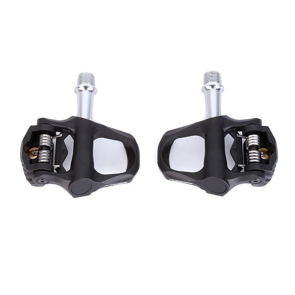 Carbon Fiber Bike Pedal Suitable For Self-Locking Professional Bicycle Pedals Road Bike Pedal High Quality Ultralight Road Bike Pedal Clipless Delta Pedals Aluminum Alloy Bicycle Pedals Cleats Set For Road Bike