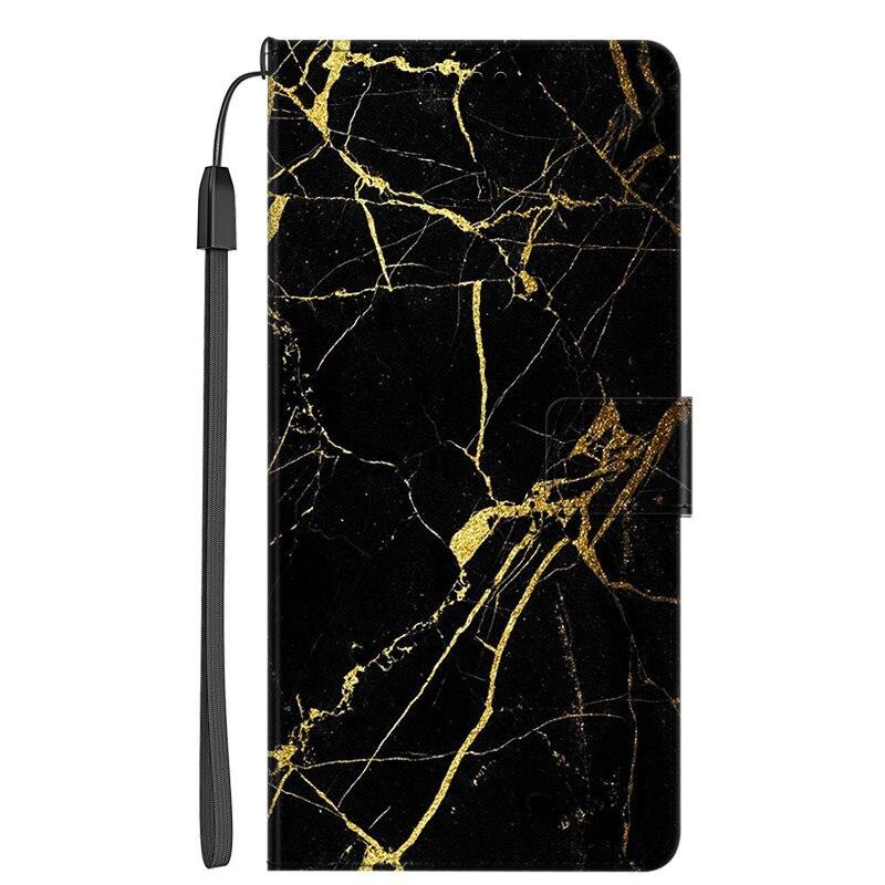 Card Holder PU Leather Wrist Strap Protective Wallet Case Marble Leather Case For Xiaomi Redmi Note 11S 11 Pro 5G Flip Cover Stand Wallet Book Case For Redmi Note11S 11Pro 5G 2022