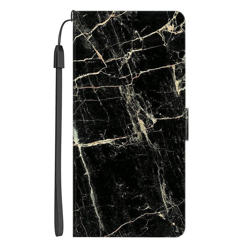 Card Holder PU Leather Wrist Strap Protective Wallet Case Marble Leather Case For Xiaomi Redmi Note 11S 11 Pro 5G Flip Cover Stand Wallet Book Case For Redmi Note11S 11Pro 5G 2022