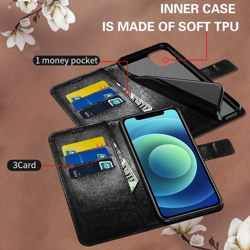 Card Holder PU Leather Wrist Strap Protective Wallet Case Marble Leather Case For Xiaomi Redmi Note 11S 11 Pro 5G Flip Cover Stand Wallet Book Case For Redmi Note11S 11Pro 5G 2022