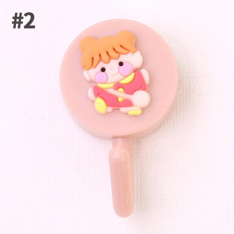 Cartoon Fruit Sticky Hook Multifunctional Punch-free Hook Kitchen Bathroom Wall Hanging Cute Paste Hook Traceless Adhesive Clasp Cute Adhesive Hooks Plastic Hooks for Hanging Cartoon Adhesive Wall Mount Hook for Home Bathroom