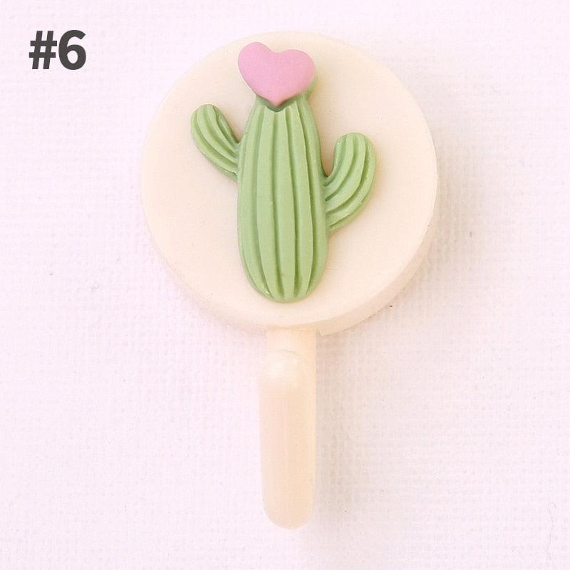 Cartoon Fruit Sticky Hook Multifunctional Punch-free Hook Kitchen Bathroom Wall Hanging Cute Paste Hook Traceless Adhesive Clasp Cute Adhesive Hooks Plastic Hooks for Hanging Cartoon Adhesive Wall Mount Hook for Home Bathroom