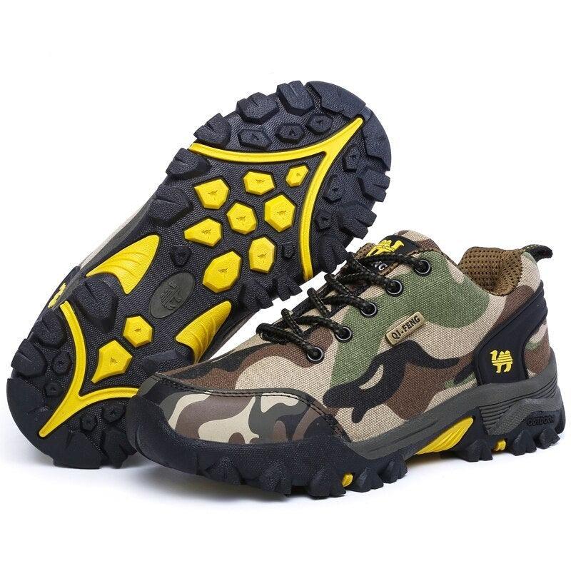 Casual Men's Sports Shoe Non-Slip Fashion Women's Camouflage Waterproof Couple Hiking Shoes Outdoor Train Men's Hiking Shoes Lightweight Low-Top Shoes For Outdoor Camping