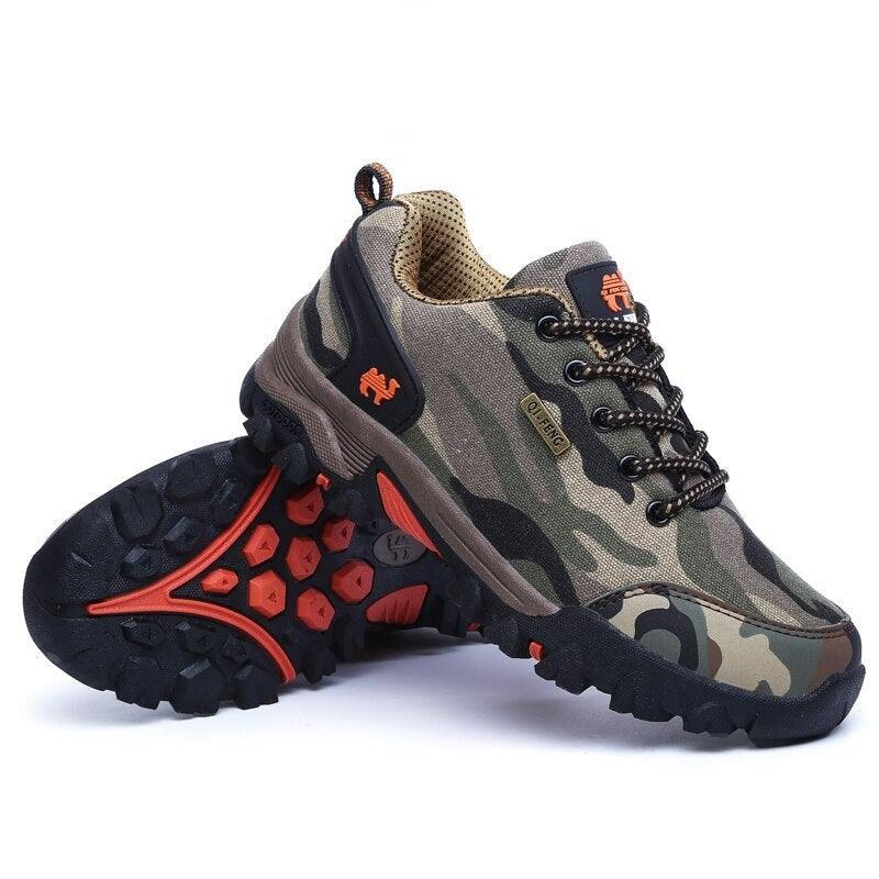 Casual Men's Sports Shoe Non-Slip Fashion Women's Camouflage Waterproof Couple Hiking Shoes Outdoor Train Men's Hiking Shoes Lightweight Low-Top Shoes For Outdoor Camping