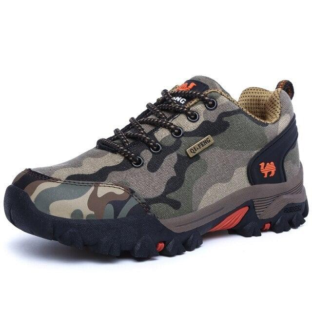 Casual Men's Sports Shoe Non-Slip Fashion Women's Camouflage Waterproof Couple Hiking Shoes Outdoor Train Men's Hiking Shoes Lightweight Low-Top Shoes For Outdoor Camping