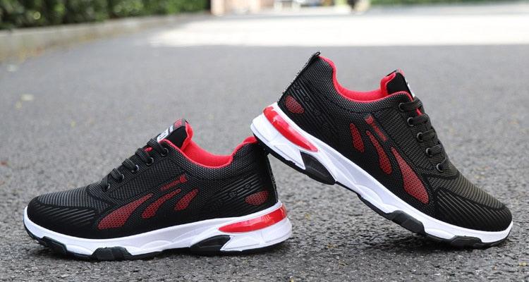 Casual Sneakers Cushioning Outdoor Running Shoes For Men Non-slip Sport Shoes Professional Athletic Training Men Air Trail Mesh Sneakers Walking Cross Training Tennis Sports Sneakers