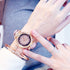 Casual Women Romantic Starry Sky Wrist Watch Bracelet Leather Rhinestone Designer Simple Dress Women's Watches Women Starry Sky PU Leather Strap Quartz Wristwatches For Woman Girls Teenagers