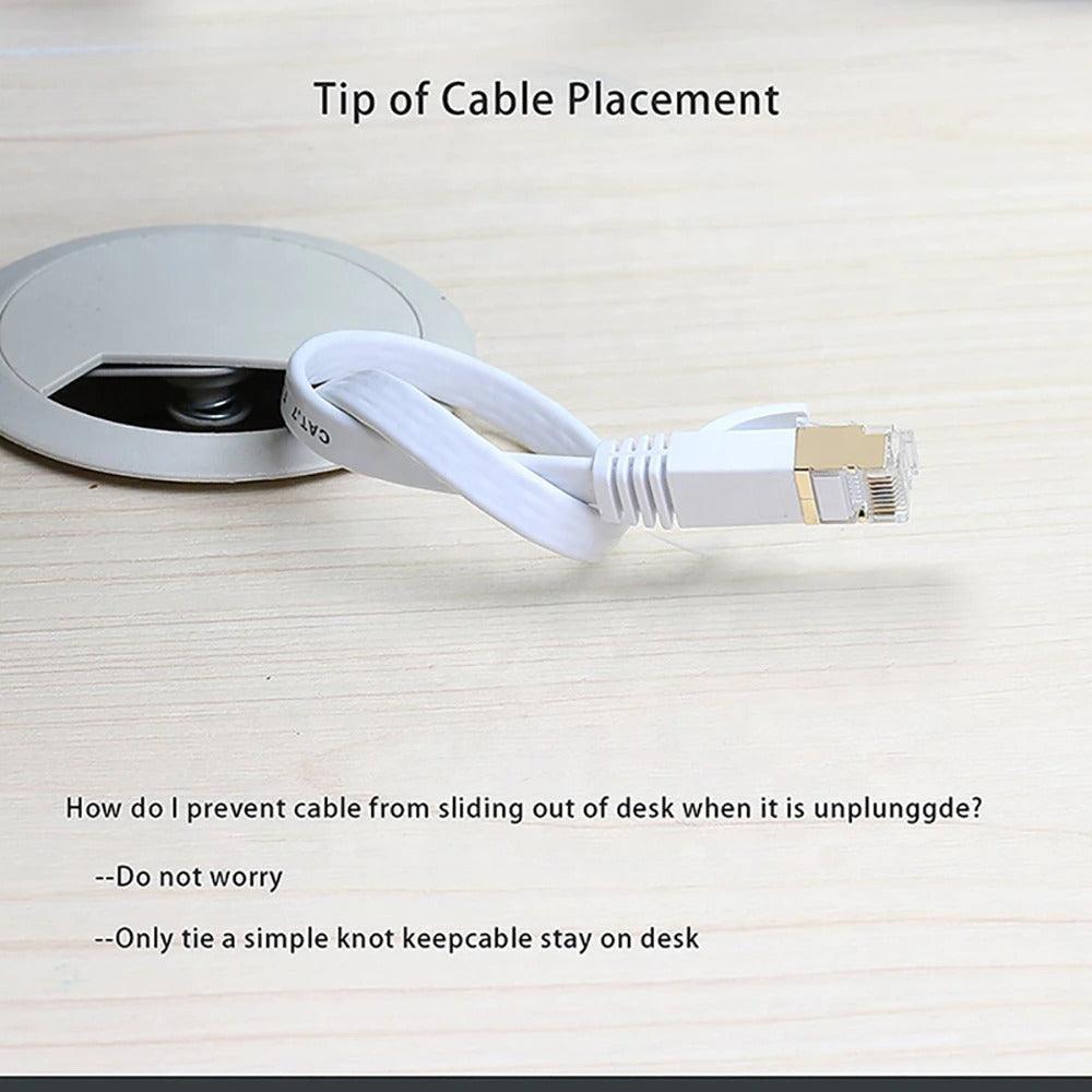 Cat6 RJ45 Network LAN Ethernet Flat Cable Computer UTP Patch Cord For Router Network Ethernet Cable Plated RJ45 Connectors Ethernet LAN Cable