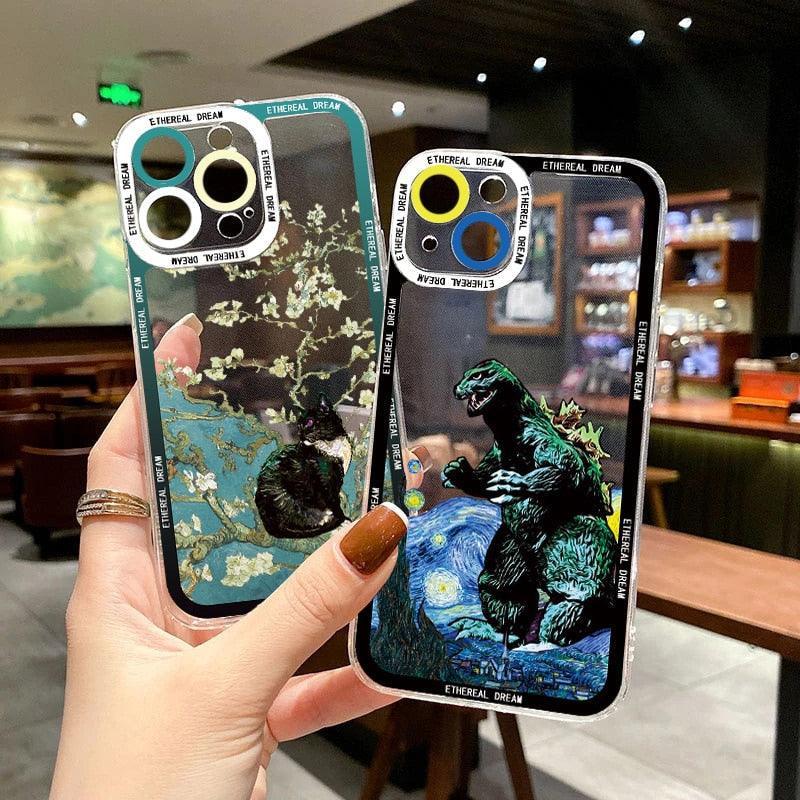 Cat Clear Phone Cases For Iphone X XR XS 7 8 Plus 11 12 13 14 Pro Max Silicone Women Designer Protective Rubber Silicon Fashion Case Art - STEVVEX Gadgets - 1004, Beautiful Phone Case, Elegant Phone Case, Green Phone Case, Landscape Phone Case, Luxury Phone Case, Modern Phone Case, Phone Case, Phone Case For Girls, Phone Case For Iphone, Popular Phone Case, Silicone Case, Silicone Phone Case, Transparent Phone Case, Women Phone Case - Stevvex.com