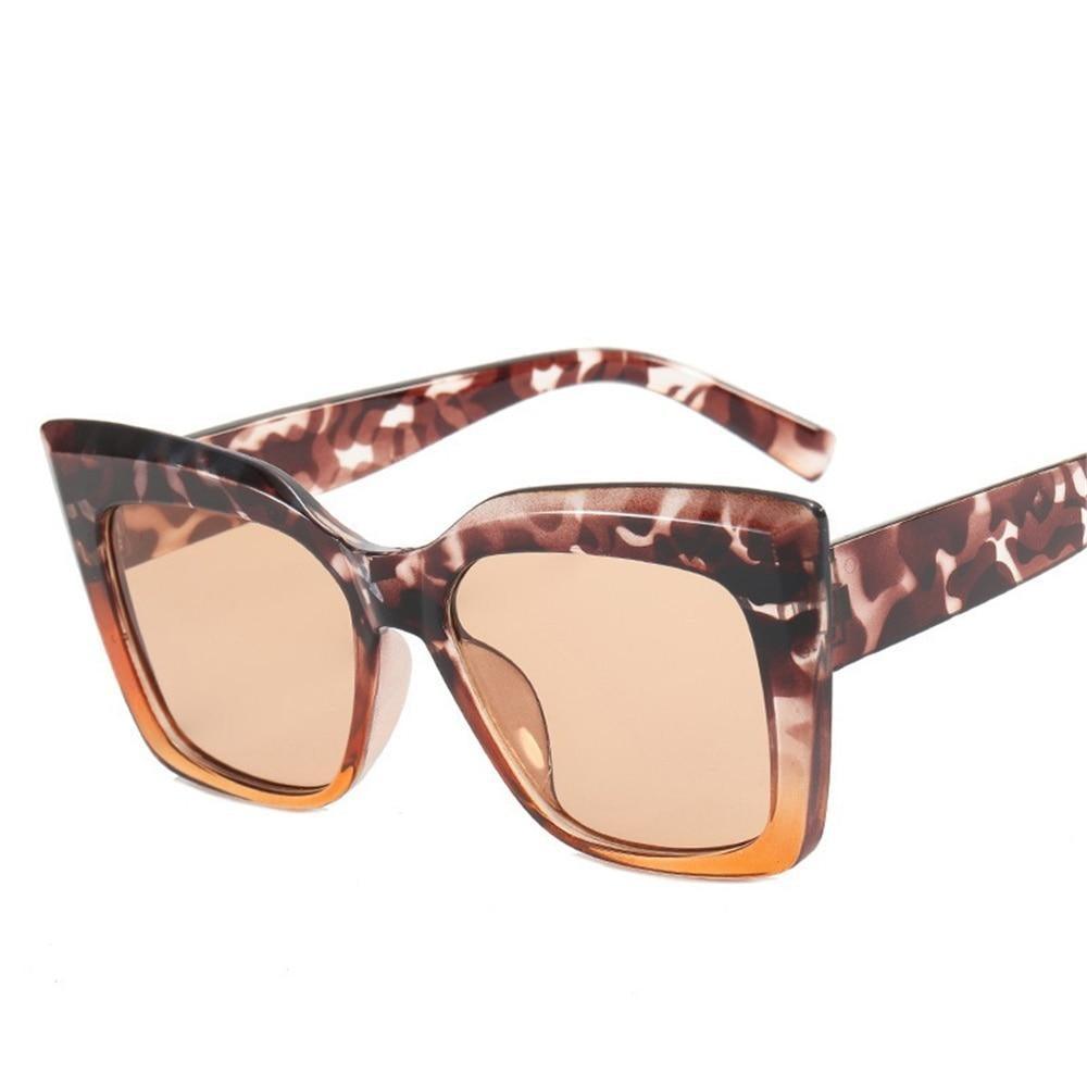 Cat Eye Design For Women Sunglasses Female Personality  Big Size Frame Decent Sun Shade Glasses  Trending over Size Sunglasses Thick Frame Square Sunglasses for Men Women Retro Sun Glasses UV400 Protection Fashion Trendy Style