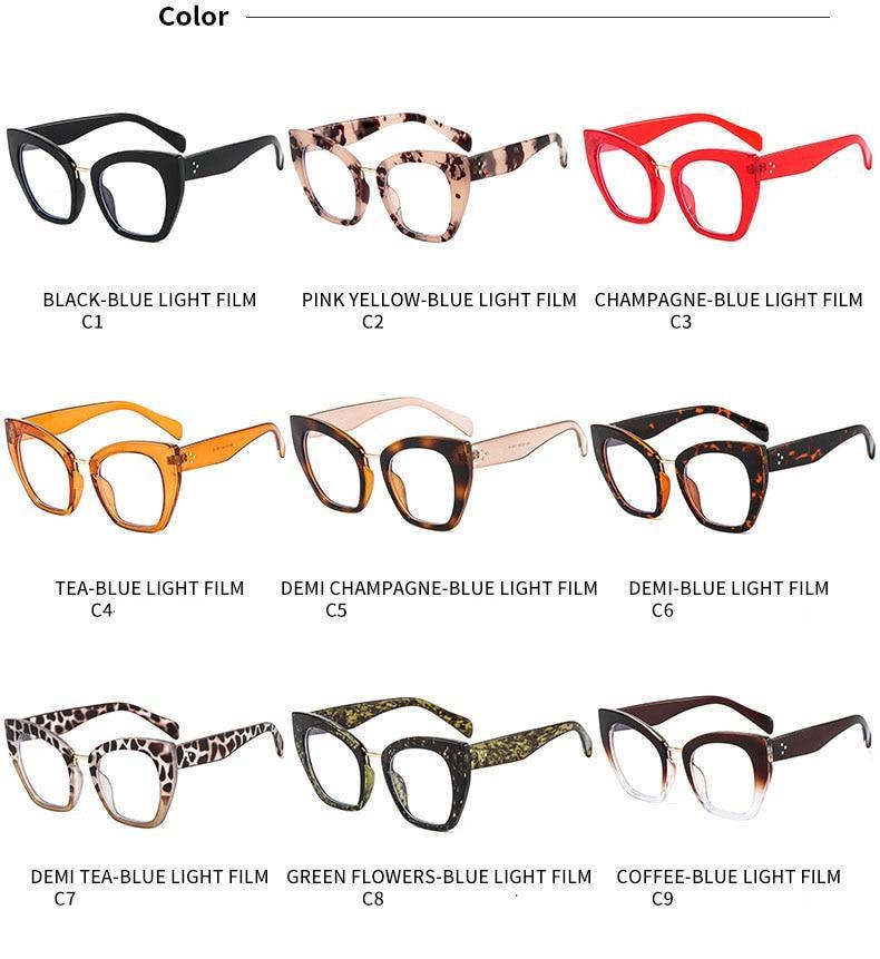 Cat Eyes Anti Blue Light Blocking Glasses Optical Glasses Women Men Computer Glasses Prescription Spectacle Frames Unisex Reduce Eye Strain For Men And Women