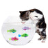 Cat Interactive Electric Fish Toy Water Cat Toy for Indoor Play Swimming Robot Fish Toy for Cat and Dog with LED Light  Pet Toys New Bath Toys Interactive Plastic Fish Toys Electronic Cat Toy Gift to Stimulate Your Pet's Hunter Instincts