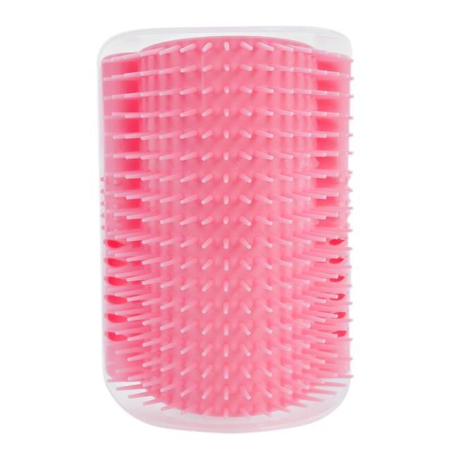 Cat Scratcher Corner Pet Brush Comb Play Cat Toy Plastic Scratch Bristles Arch Massager Self Groomer with Catnip Pouch Cat Wall Corner Massage Groomer Cat Self Grooming Brush - STEVVEX Pet - 126, cat accessories, cat fun tools, cat messager, cat playing tools, cat tools, cat toy, cat toys, cat toys with catnip, funny playing cats toys, kitten accessories, new cat toys, playing cat toy, playing toy, playing toys for cats, soft kitten messager - Stevvex.com