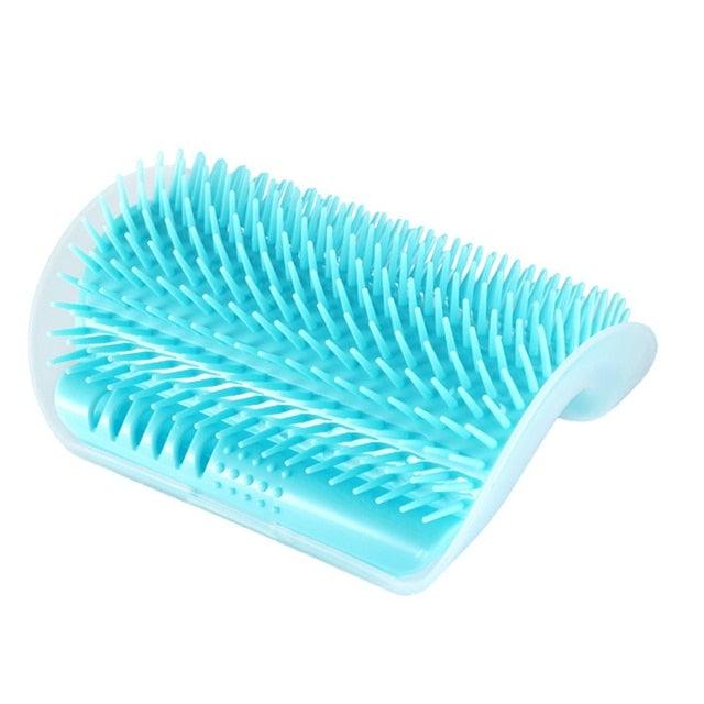 Cat Scratcher Corner Pet Brush Comb Play Cat Toy Plastic Scratch Bristles Arch Massager Self Groomer with Catnip Pouch Cat Wall Corner Massage Groomer Cat Self Grooming Brush - STEVVEX Pet - 126, cat accessories, cat fun tools, cat messager, cat playing tools, cat tools, cat toy, cat toys, cat toys with catnip, funny playing cats toys, kitten accessories, new cat toys, playing cat toy, playing toy, playing toys for cats, soft kitten messager - Stevvex.com