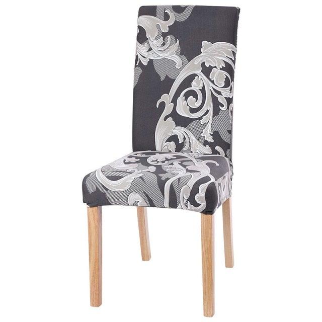 Chair Cover Simple Home  Printed Chair Cover Household Thickened Fleece Chair Cover Universal KitchenDining Chair Cover Spandex tretch Removable Washable Dining Room Chair Protector Slipcovers/Home Decor Dining Room Seat Cover