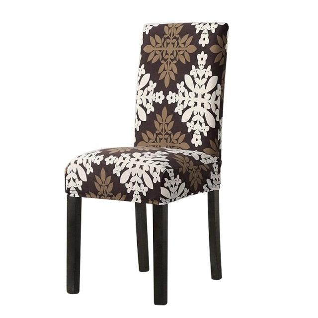 Chair Cover Simple Home  Printed Chair Cover Household Thickened Fleece Chair Cover Universal KitchenDining Chair Cover Spandex tretch Removable Washable Dining Room Chair Protector Slipcovers/Home Decor Dining Room Seat Cover