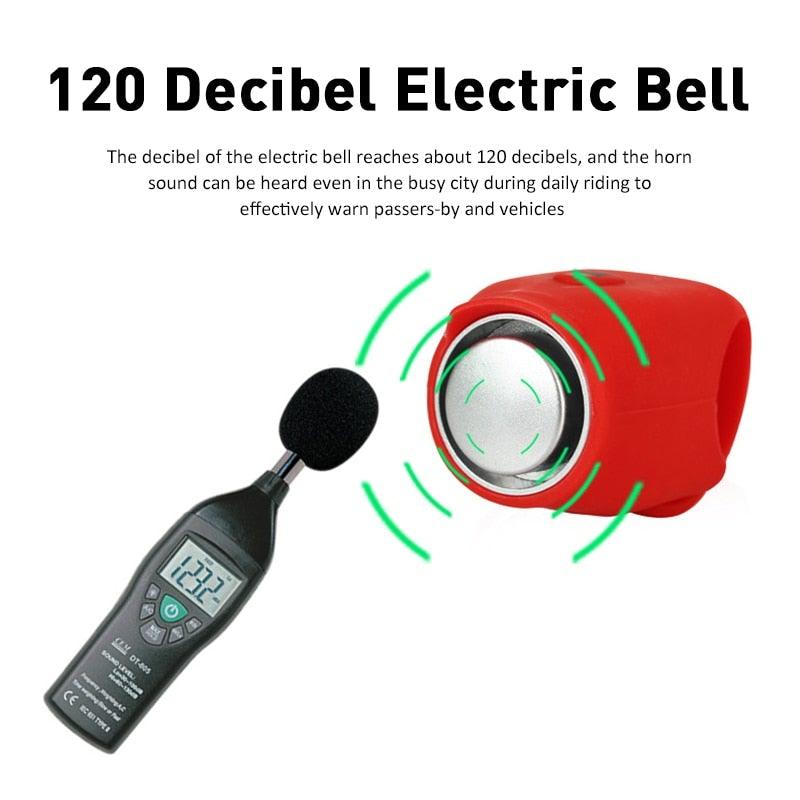 Chargeable Bicycle Bell 120db Waterproof Cycling Bike Bells Electric Horn Mini Portable Cycling Handlebar Bell Bike Tools  Bicycle Bell With 3 Cute Sounds Waterproof Cycle Horn For Kids Road And Mountain Bike