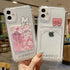 Charming Card Phone Case For iPhone 14 13 12 11 Pro Max 7 8 Plus X XR XS Max Transparent Wallet Soft Bumper Back Cover Funny Couple Transparent Soft iphone Cover