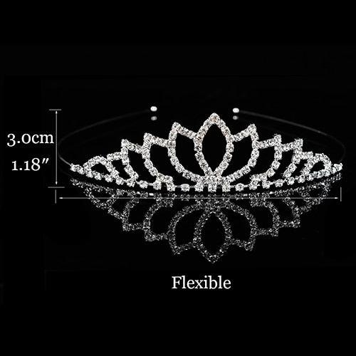 Children Tiaras And Crowns Headband Kids Girls Bridal Crystal Crown Wedding Party Accessories Hair Jewelry Ornaments Headpiece Bride Wedding Rhinestone Tiara Crown Gift Hair Accessories Children Princess Memorial Jewelry