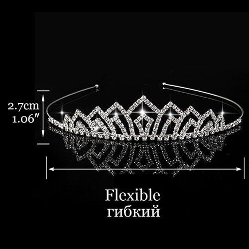 Children Tiaras And Crowns Headband Kids Girls Bridal Crystal Crown Wedding Party Accessories Hair Jewelry Ornaments Headpiece Bride Wedding Rhinestone Tiara Crown Gift Hair Accessories Children Princess Memorial Jewelry