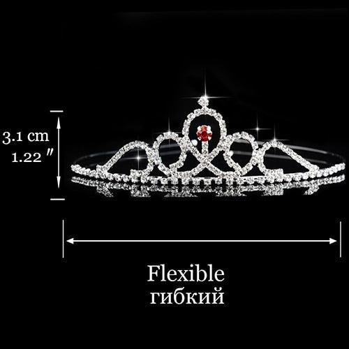 Children Tiaras And Crowns Headband Kids Girls Bridal Crystal Crown Wedding Party Accessories Hair Jewelry Ornaments Headpiece Bride Wedding Rhinestone Tiara Crown Gift Hair Accessories Children Princess Memorial Jewelry