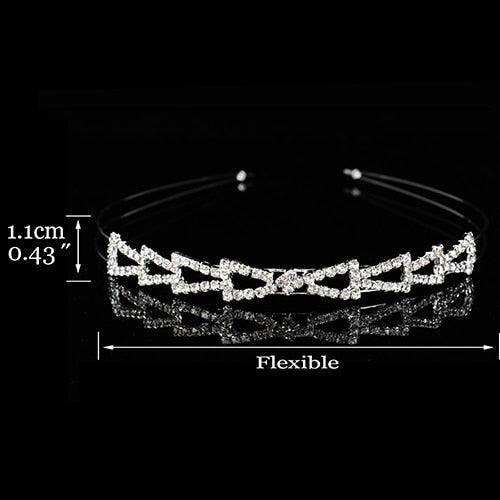 Children Tiaras And Crowns Headband Kids Girls Bridal Crystal Crown Wedding Party Accessories Hair Jewelry Ornaments Headpiece Bride Wedding Rhinestone Tiara Crown Gift Hair Accessories Children Princess Memorial Jewelry