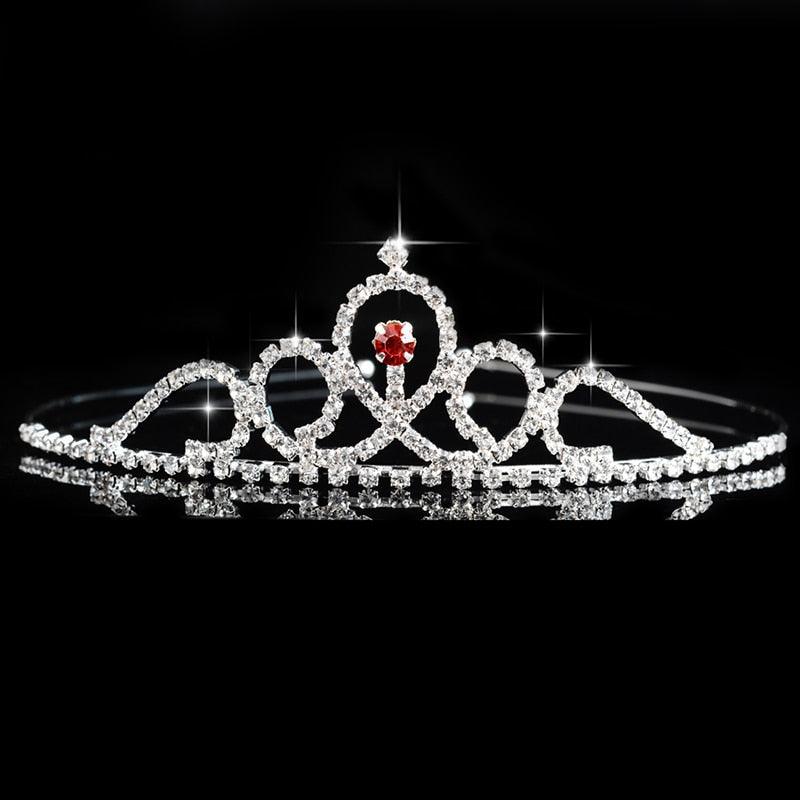 Children Tiaras And Crowns Headband Kids Girls Bridal Crystal Crown Wedding Party Accessories Hair Jewelry Ornaments Headpiece Bride Wedding Rhinestone Tiara Crown Gift Hair Accessories Children Princess Memorial Jewelry