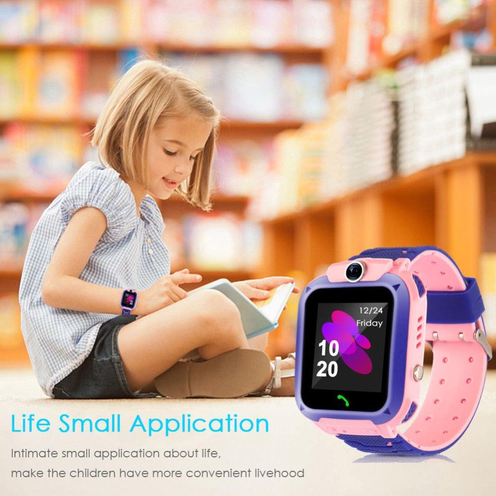 Childrens Smart Watch Kids Phone Watch Smartwatch For Boys Girls With Sim Card Photo Waterproof Smartwatches With Tracker HD Touch Screen For Kids Games Alarm Clock Camera Digital Wrist Watch Smartwatch Christmas Birthday Gifts