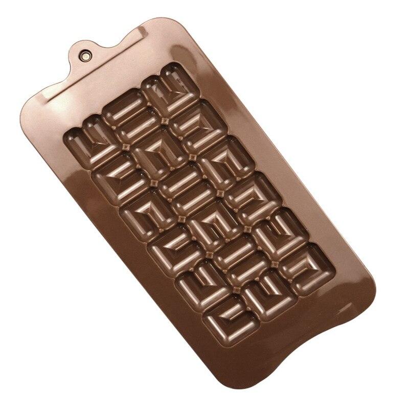 Chocolate Mold Silicone Waffle Pudding Baking Tool Love Fragments Shapes Mould Chocolate Chip Mold Baking Tool Cake Mold Popsicle Molds Non-Stick Silicone Candy Molds