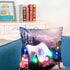 Christmas Cushion Cover Led Light Cushion Covers Xmas Holiday Couch Pillows Rustic Christmas Decorations Winter Pillowcase Light Up Pillow Case Soft Pillows Cover Cushion Santa Pillowcase 45x45CM