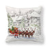 Christmas Pillowcase Holiday Decoration Christmas Santa Pillow Covers Santa Claus Pillow Covers Christmas Sofa Throw Pillow Home Cushion Cover Christmas Snowman Print Pillowcase Letter 45x45CM