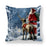 Christmas Pillowcase Holiday Decoration Christmas Santa Pillow Covers Santa Claus Pillow Covers Christmas Sofa Throw Pillow Home Cushion Cover Christmas Snowman Print Pillowcase Letter 45x45CM