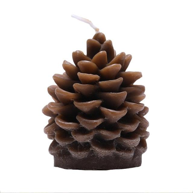 Christmas Pine Cones Candles Pine Cone Candles For Christmas Tree Shape Candle Scented Christmas Candle Christmas Decoration Candle Elk Christmas Tree Scented Candle Home Creative Gifts